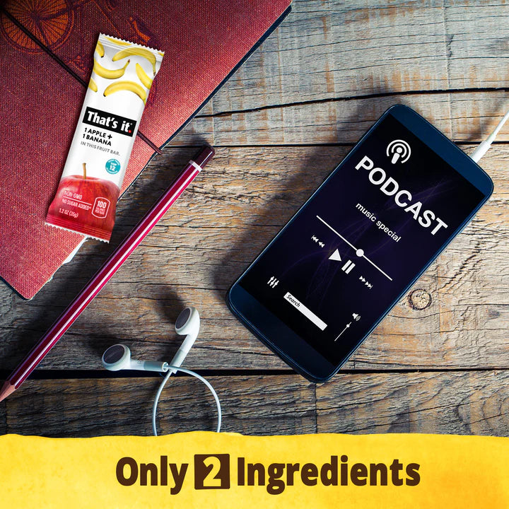 That's it Apple + Banana Fruit Bars