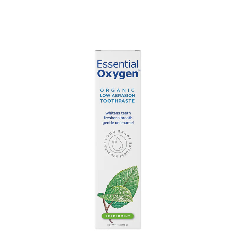 Essential Oxygen Organic Low Abrasion Toothpaste Peppermint 4 OZ