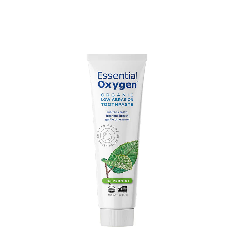 Essential Oxygen Organic Low Abrasion Toothpaste Peppermint 4 OZ