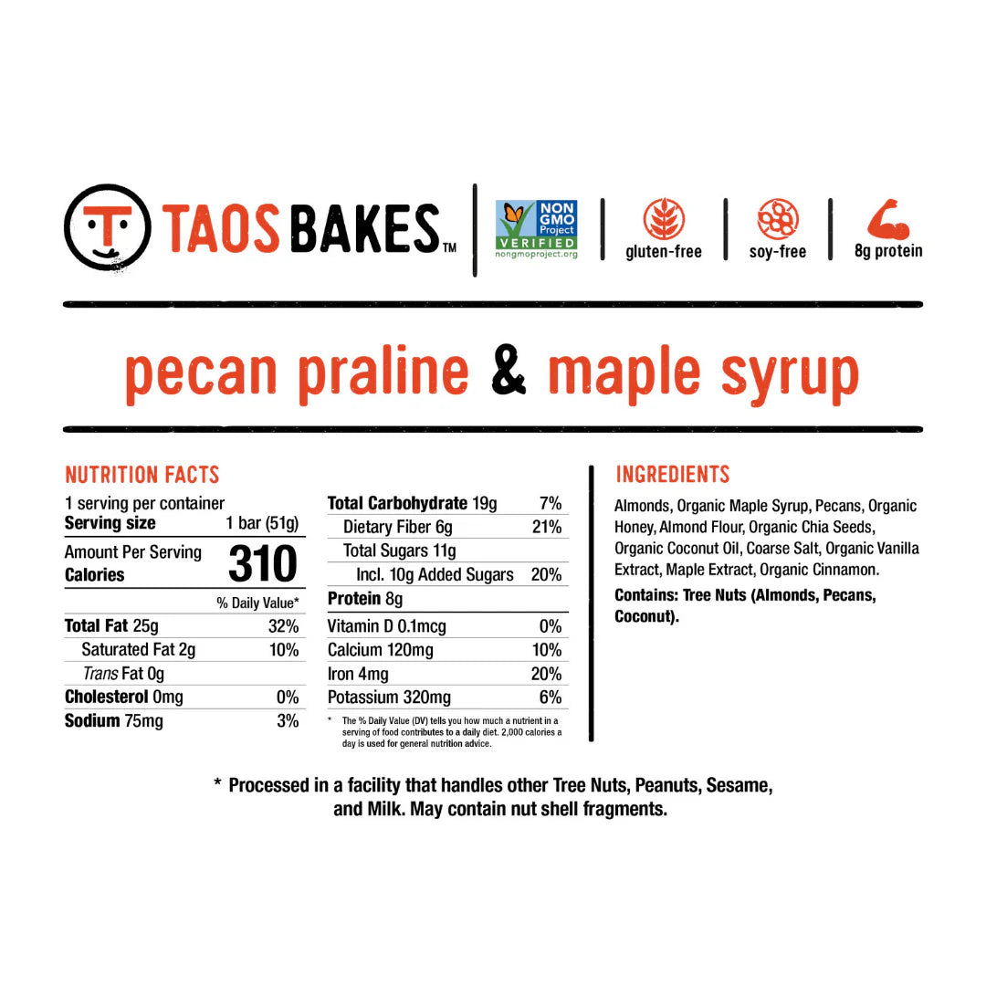 Taos Pecan Praline + Maple Syrup ( 12 X 1.8 OZ )