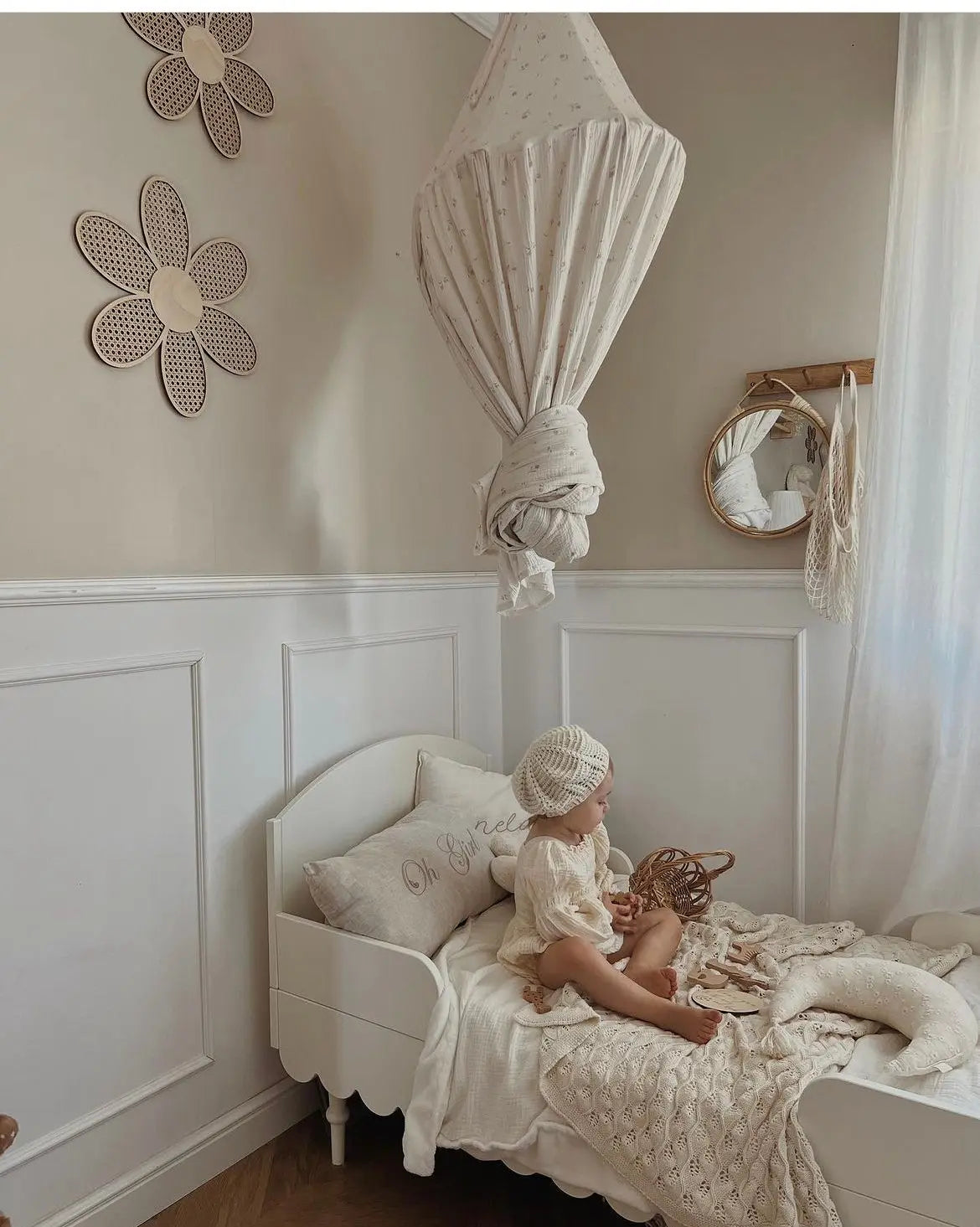 Transforming bed for a child "BABUSHKA", white, 140x70 cm-1