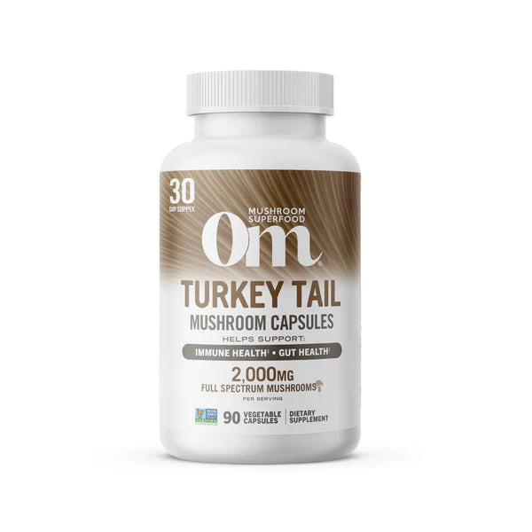 Om Turkey Tail Mushroom Capsules, 90 ct