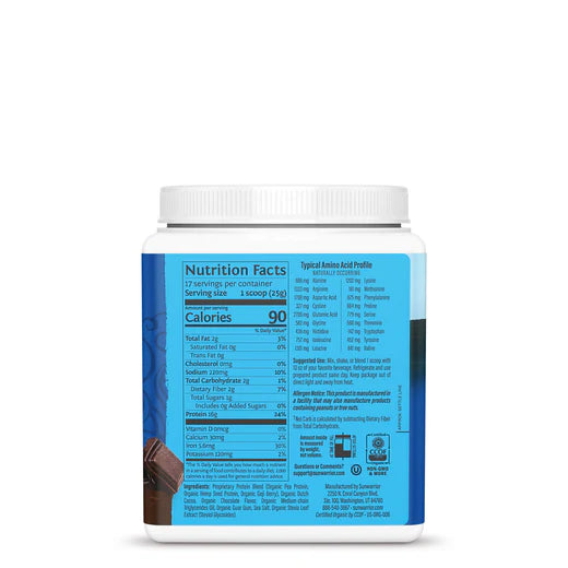 Sunwarrior Warrior Blend Organic Chocolate 375g