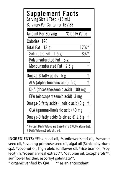 Flora Udo's Oil„¢ DHA 3<li>6<li>9 Blend