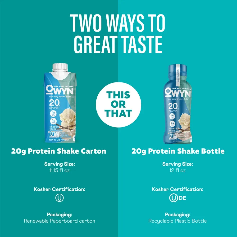 OWYN Protein Drink Smooth Vanilla ( 12 X 12 OZ )