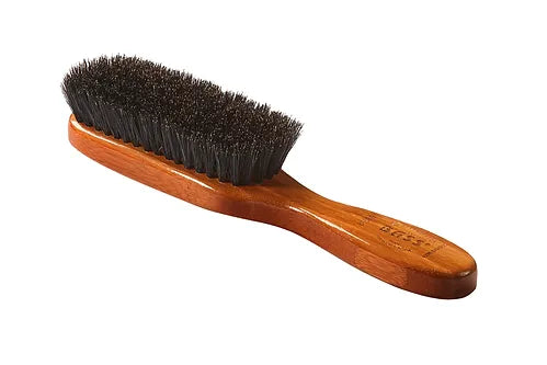 Bass Dark Bamboo | Semi Oval Hairbrush with Soft Natural Bristles