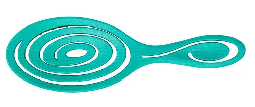 Bass BIO-FLEX Swirl Teal| Swirl Shape Hairbrush with Plant Based Handle