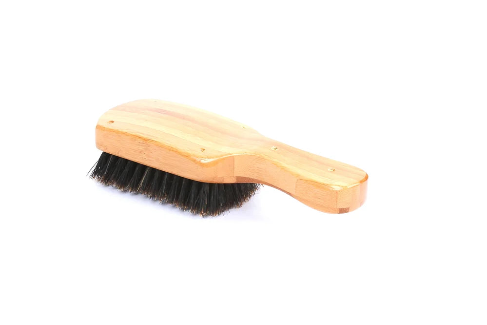 Bass 153S Dark Bamboo Classic Club Style with Soft Natural Bristles