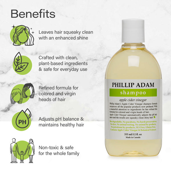 Phillip Adam Apple Cider Vinegar Shampoo 12 oz