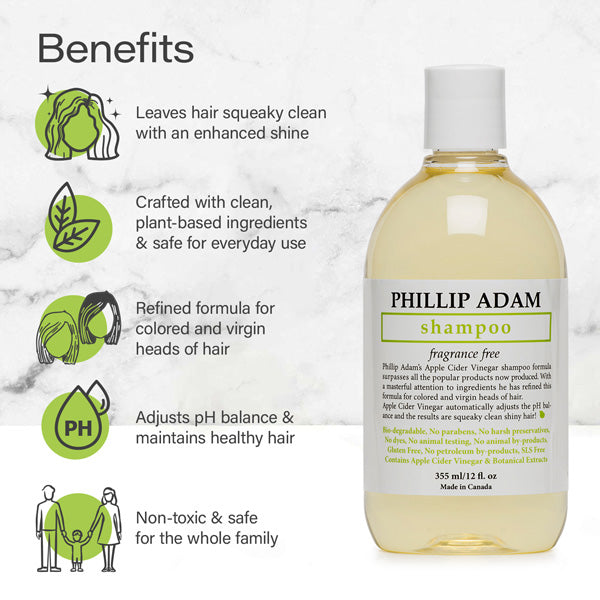 Phillip Adam Unscented Shampoo 12oz