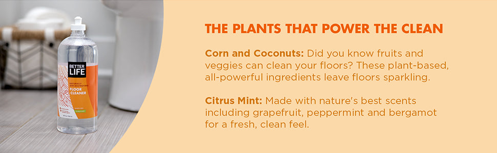 Better Life Simply Floored! Natural Floor Cleaner Citrus Mint