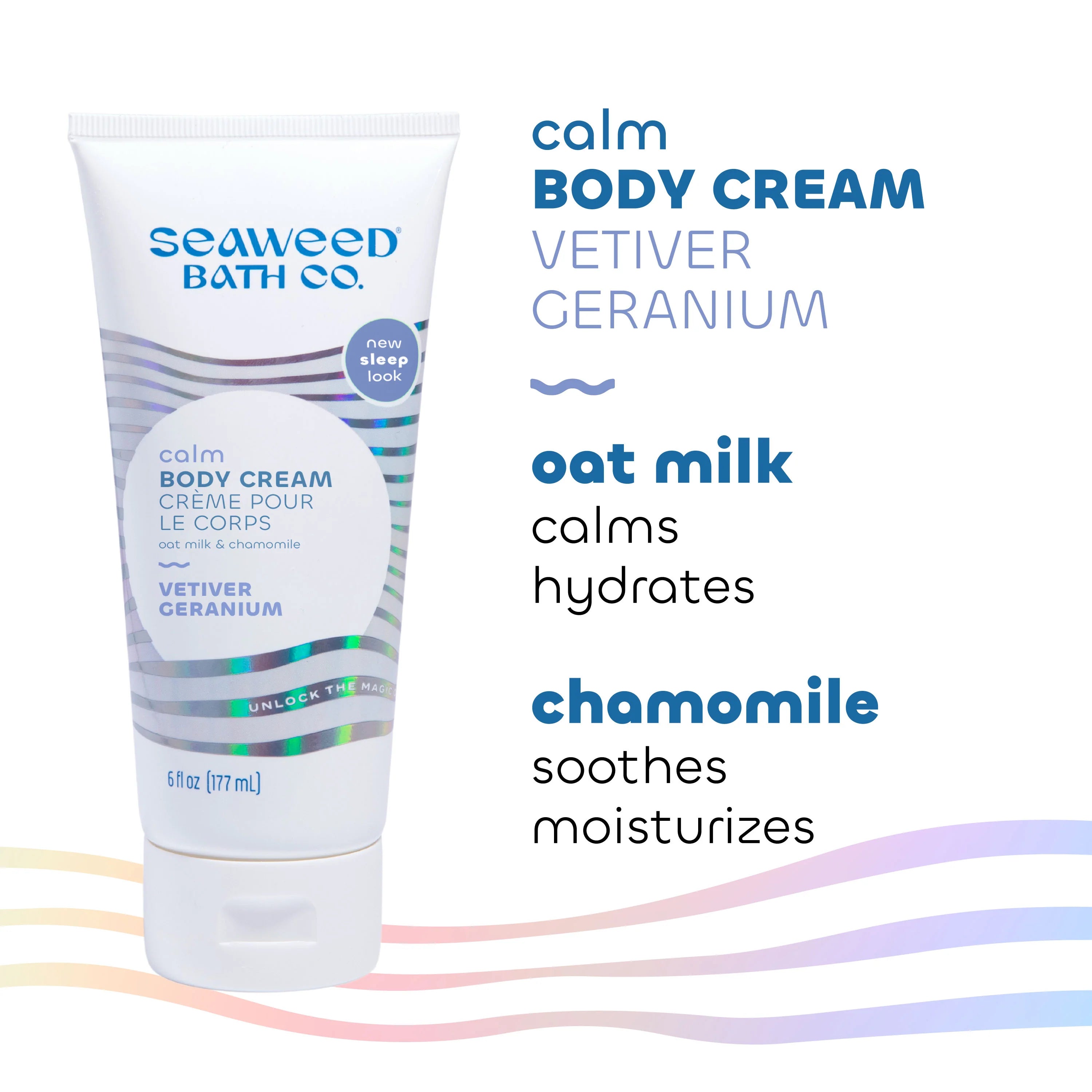 Seaweed Bath Co. Calm Body Cream - Vetiver Geranium