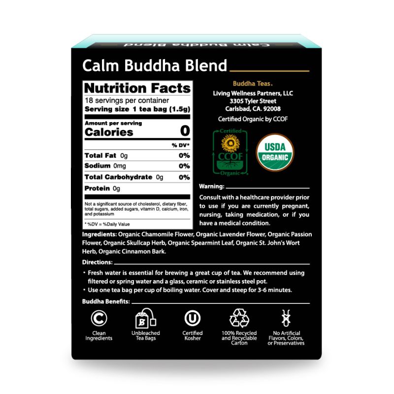 Buddha Teas Organic Calm Buddha Blend