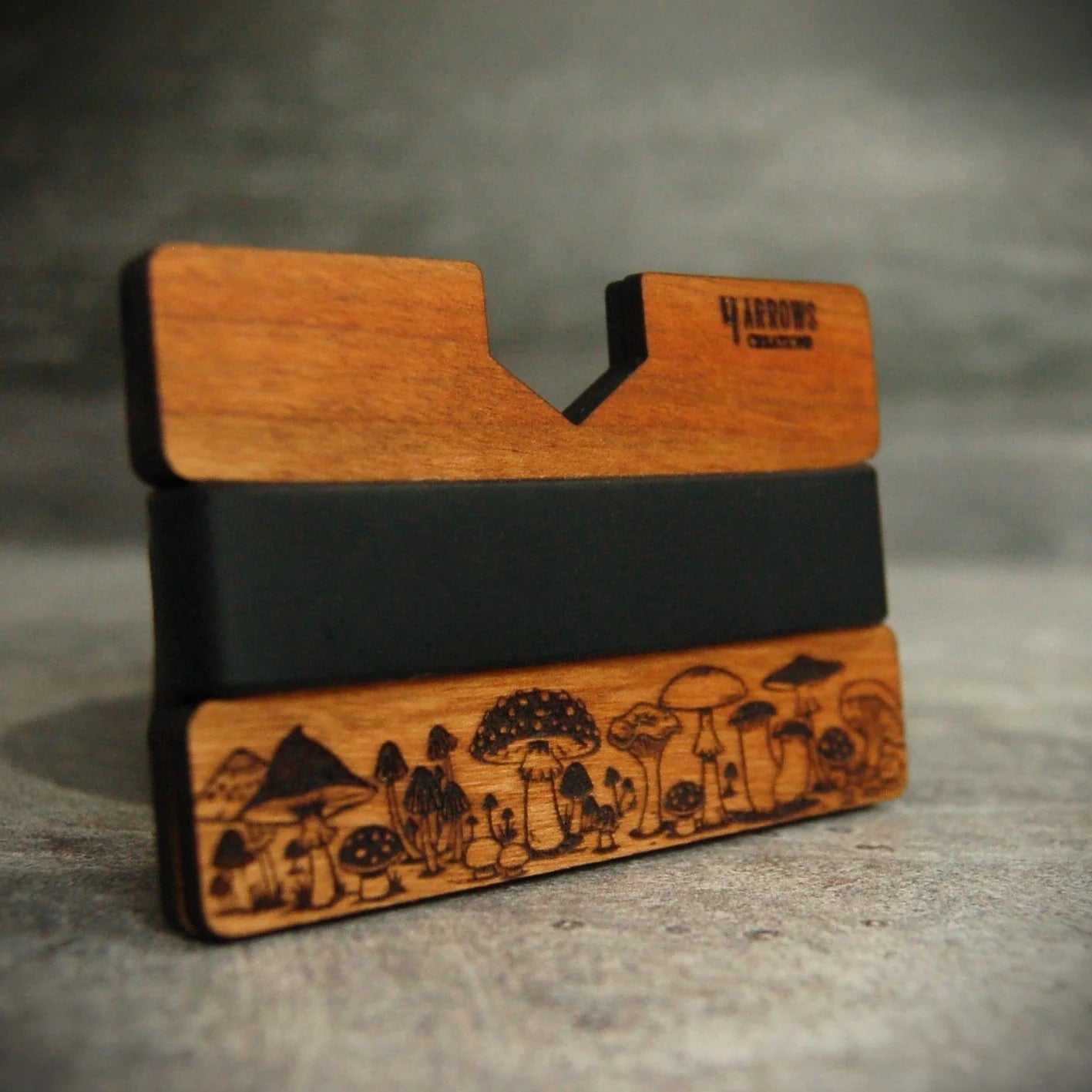 The Mushroom Wood Wallet