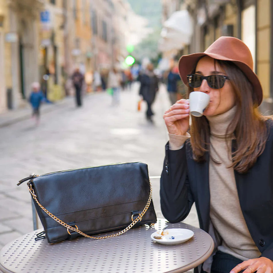 DAKOTA 3 in 1 Convertible Backpack Purse, Black