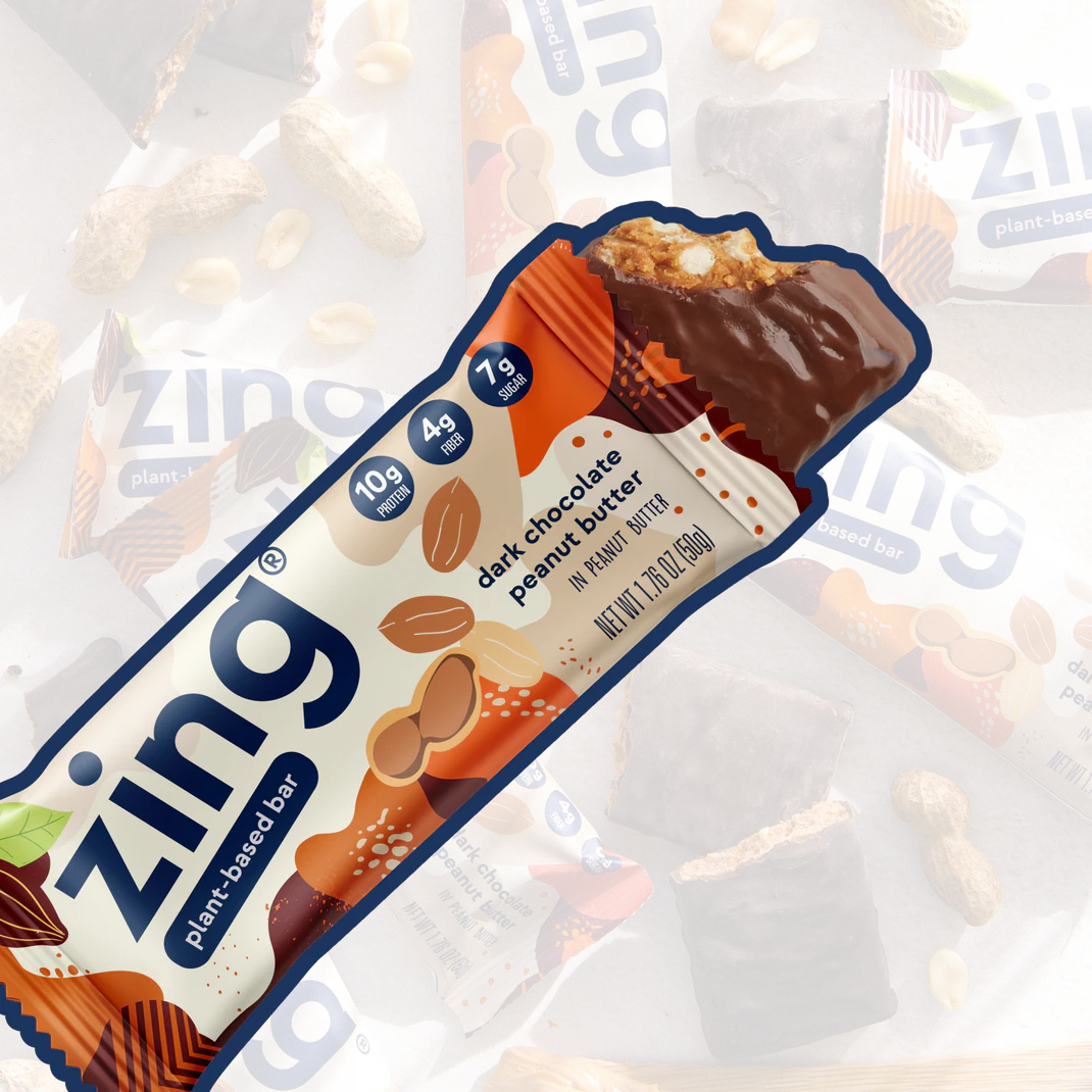 zing dark chocolate peanut butter nutrition bars - Box of 12