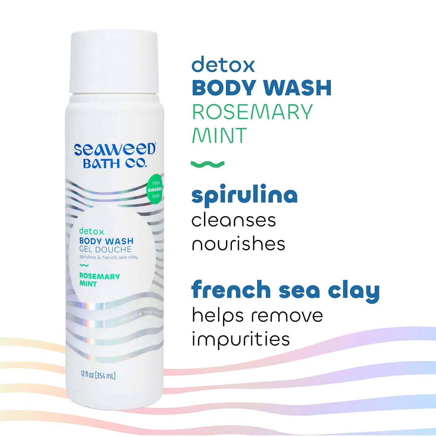 Seaweed Bath Co. Detox Body Wash - Rosemary Mint