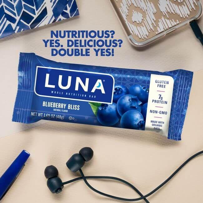 LUNA Bar Blueberry Bliss Flavor (15x1.69 Oz)