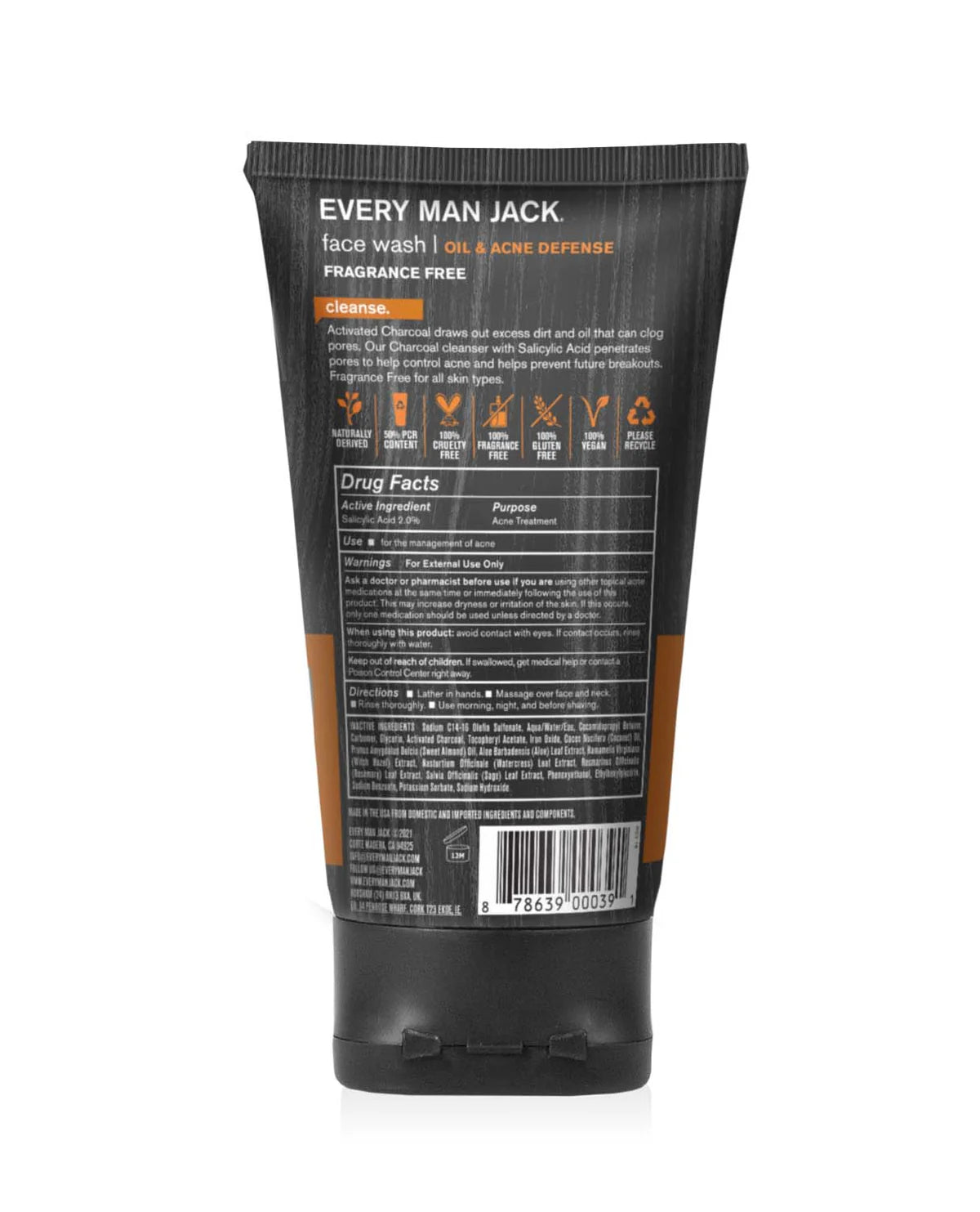 Every Man Jack Skin Clearing Face Wash 5 OZ