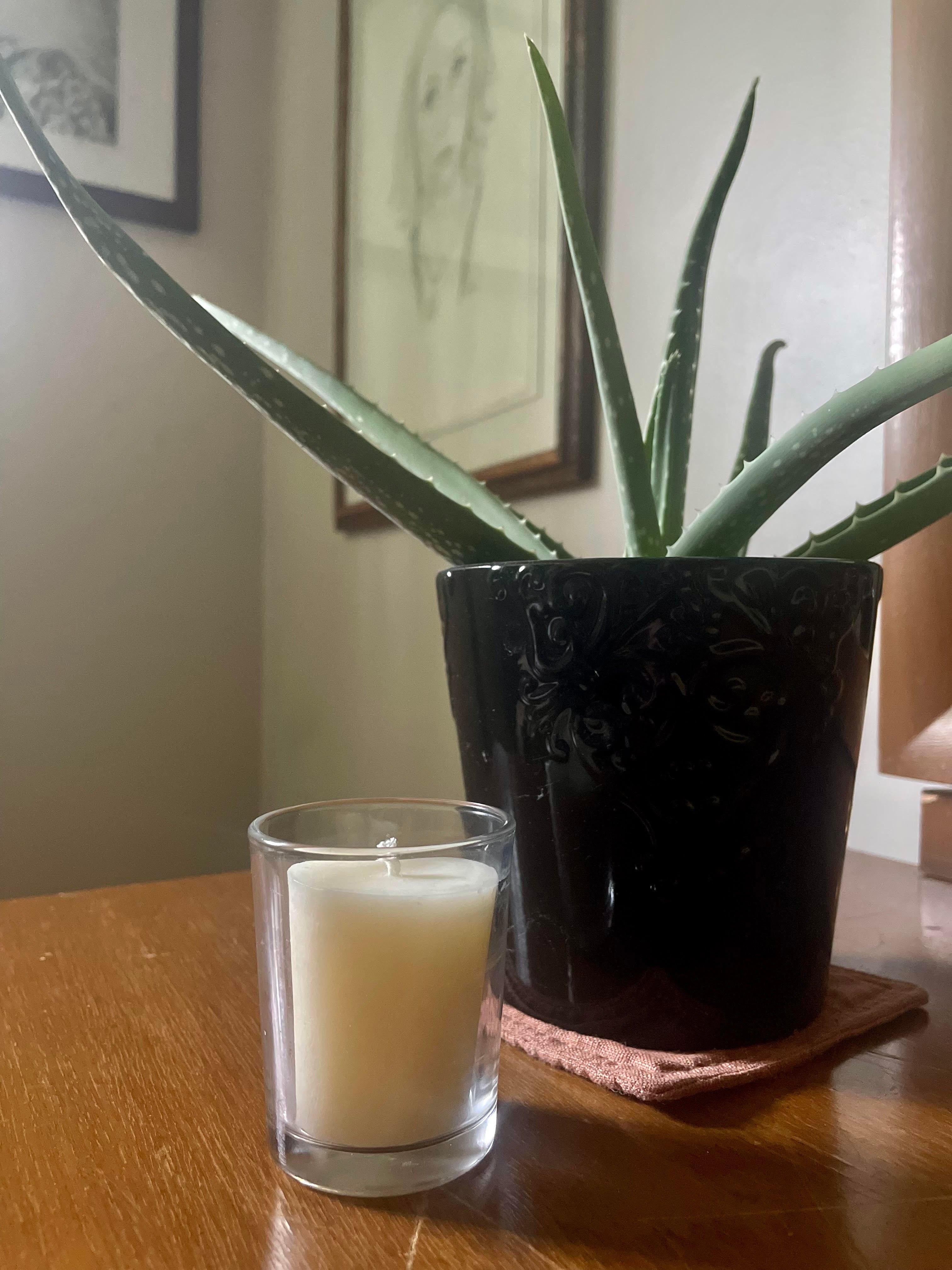 Glass votive holder - slender-0