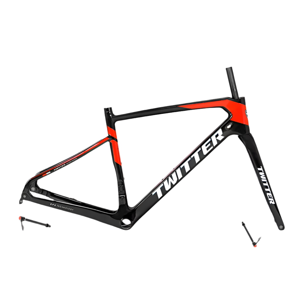 TWITTER GRAVEL Disc Carbon Road Frame Set – T800, 700C, Gravel & Endurance Ready-3