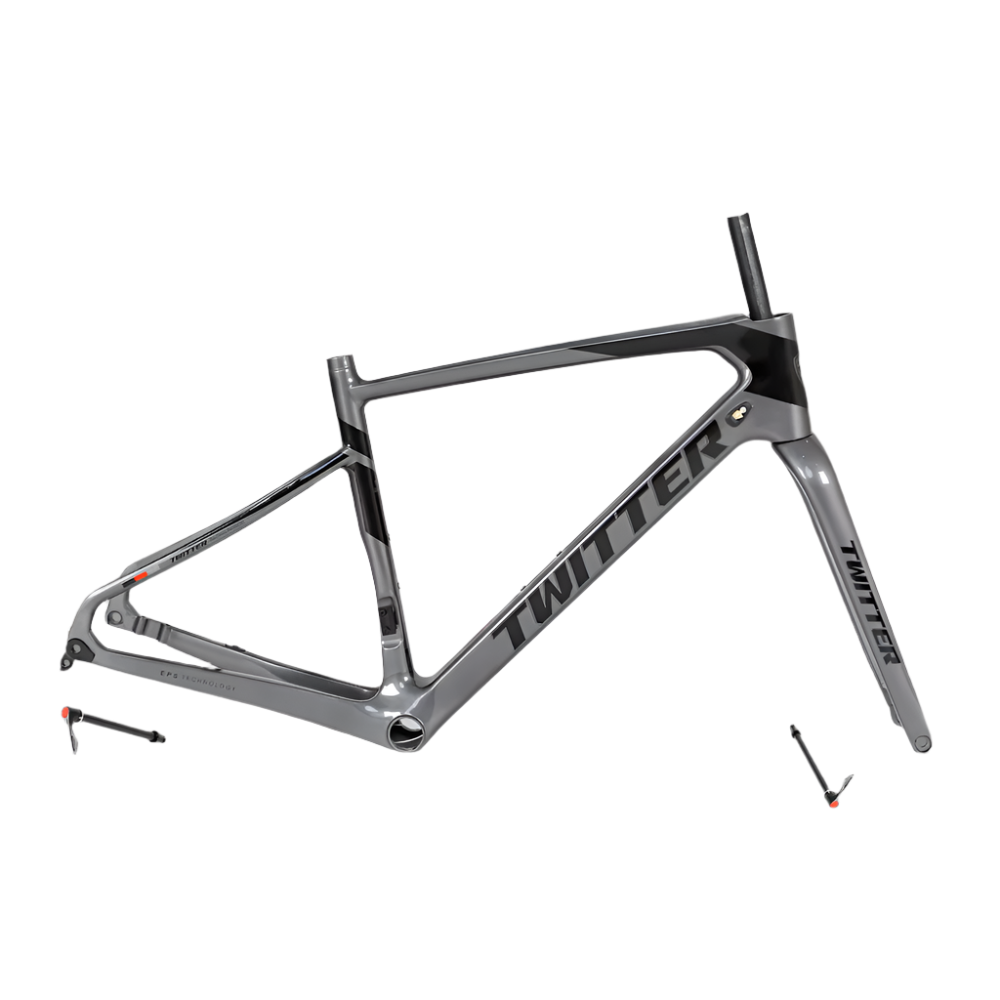 TWITTER GRAVEL Disc Carbon Road Frame Set – T800, 700C, Gravel & Endurance Ready-4
