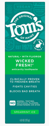 Tom's Of Maine Wicked Fresh! Spearmint Ice Anticavity Toothpaste