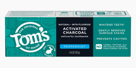 Tom's of Maine Activated Charcoal Anticavity Toothpaste