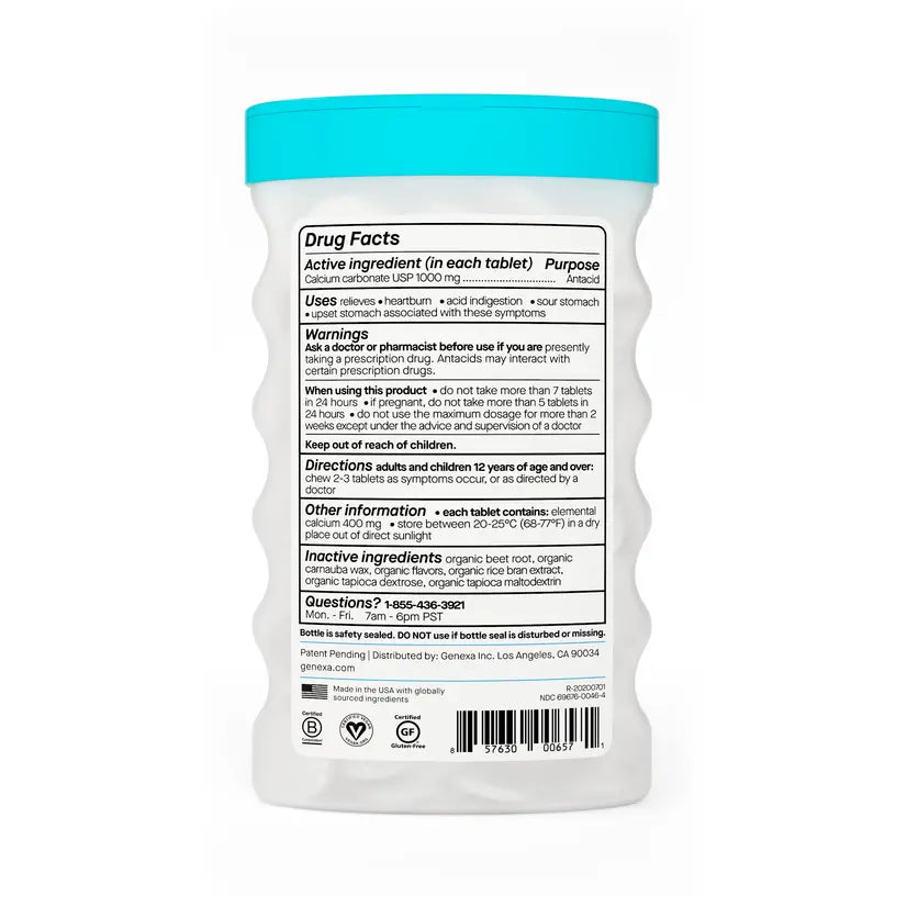 Genexa Antacid Maximum Strength