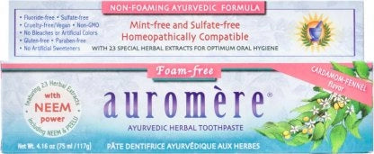 Foam-Free Cardamom-Fennel Ayurvedic Toothpaste