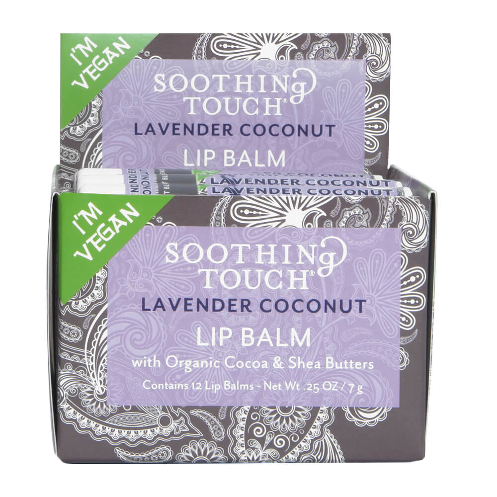 Lavender Coconut Vegan Lip Balm 12 Pack