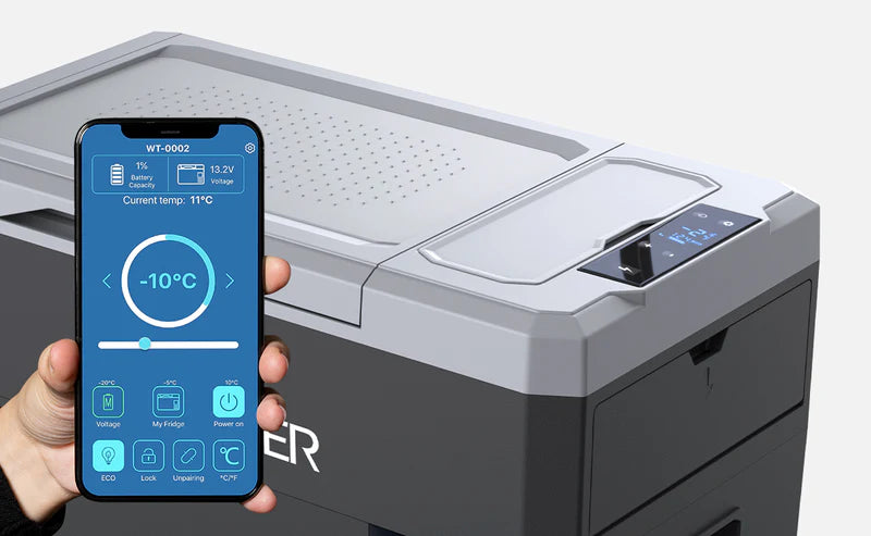 LiONCooler Mini Solar Powered Car Fridge Freezer, 19 Quarts