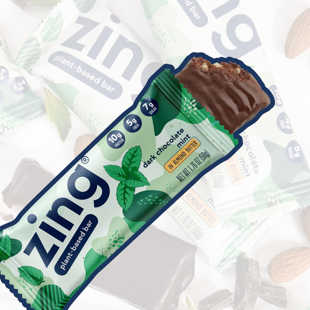 Zing Dark Chocolate Mint Nutrition Bars