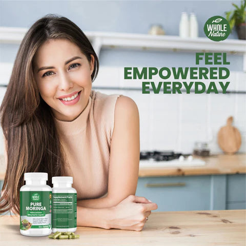 Whole Nature Moringa Capsules, 800mg Organic Moringa Oleifera