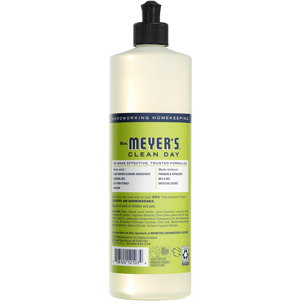 Mrs. Meyers Lemon Verbena Liquid Dish Soap (6x16 Oz)