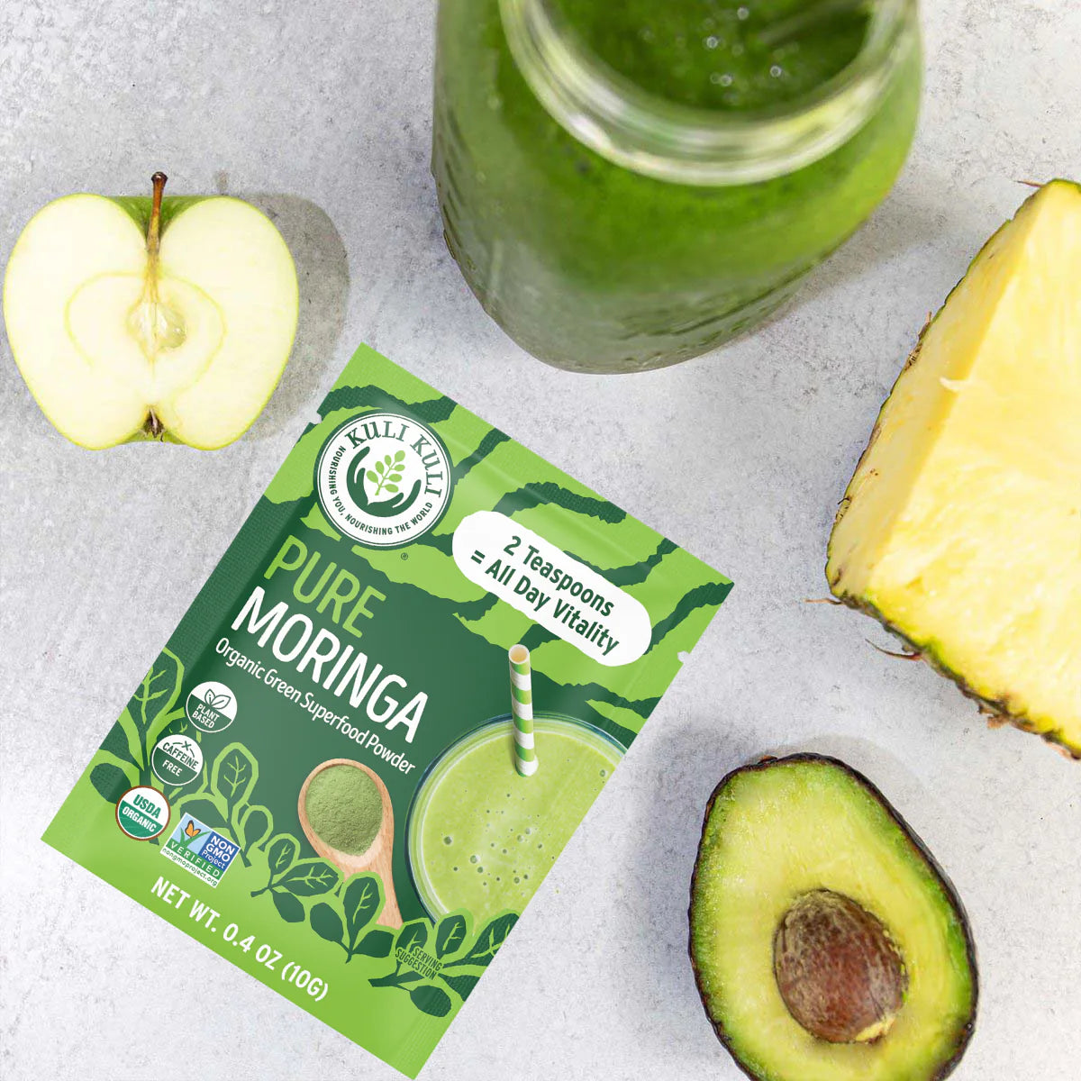 Kuli Kuli Organic Pure Moringa Powder Packets