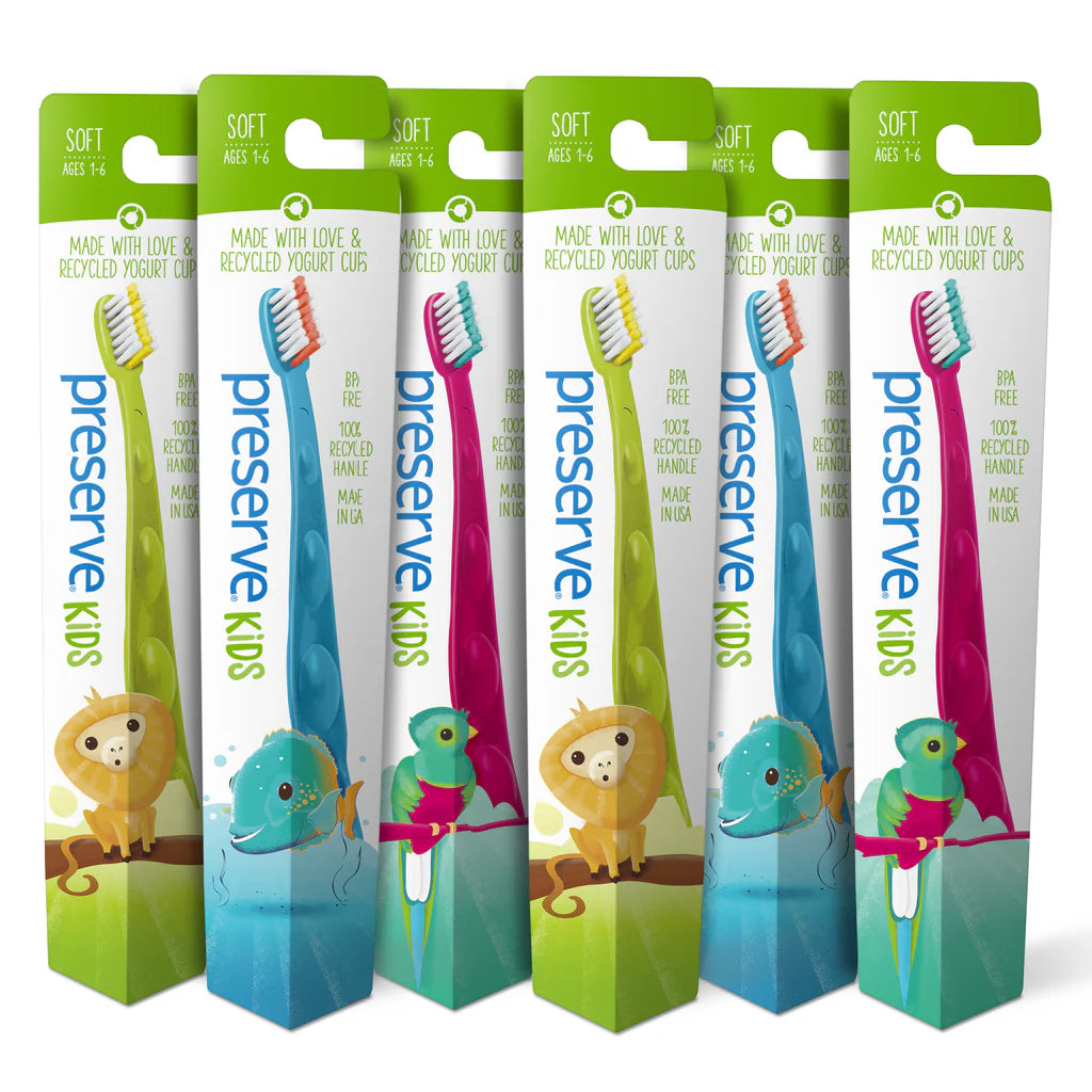 Preserve Kids Toothbrush | 6-pack