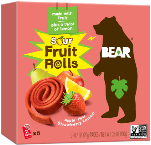 BEAR Strawberry Lemon Fruit Rolls