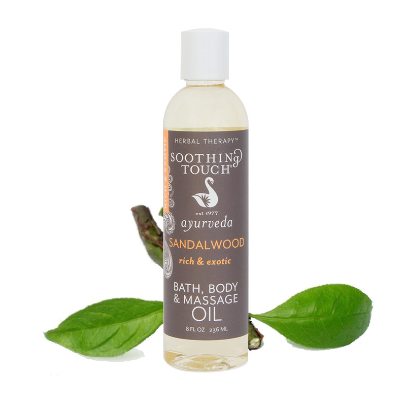 Soothing Touch Sandalwood Bath, Body & Massage Oil 8oz