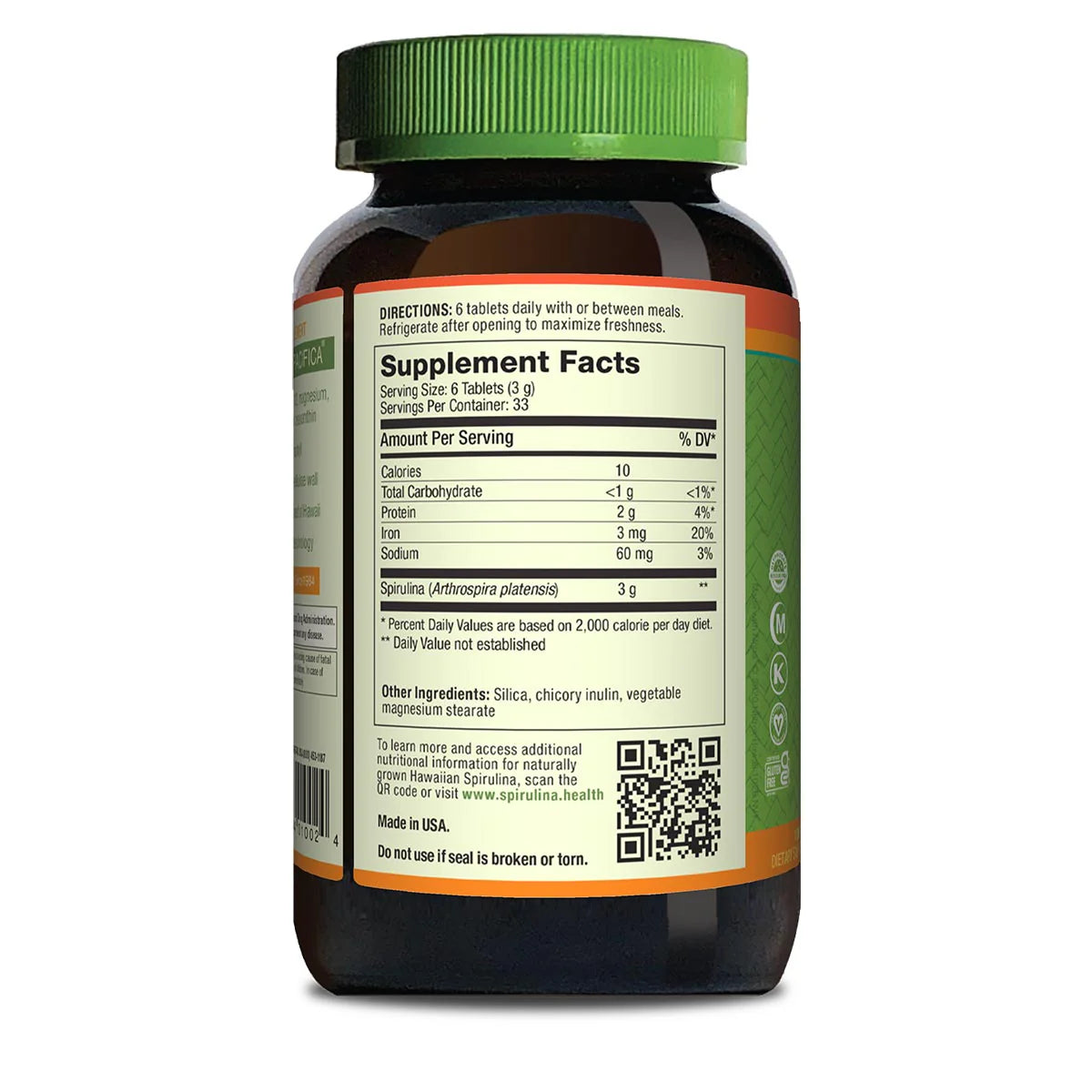 Nutrex Hawaiian Spirulina Pacifica® 500mg 200 Ct