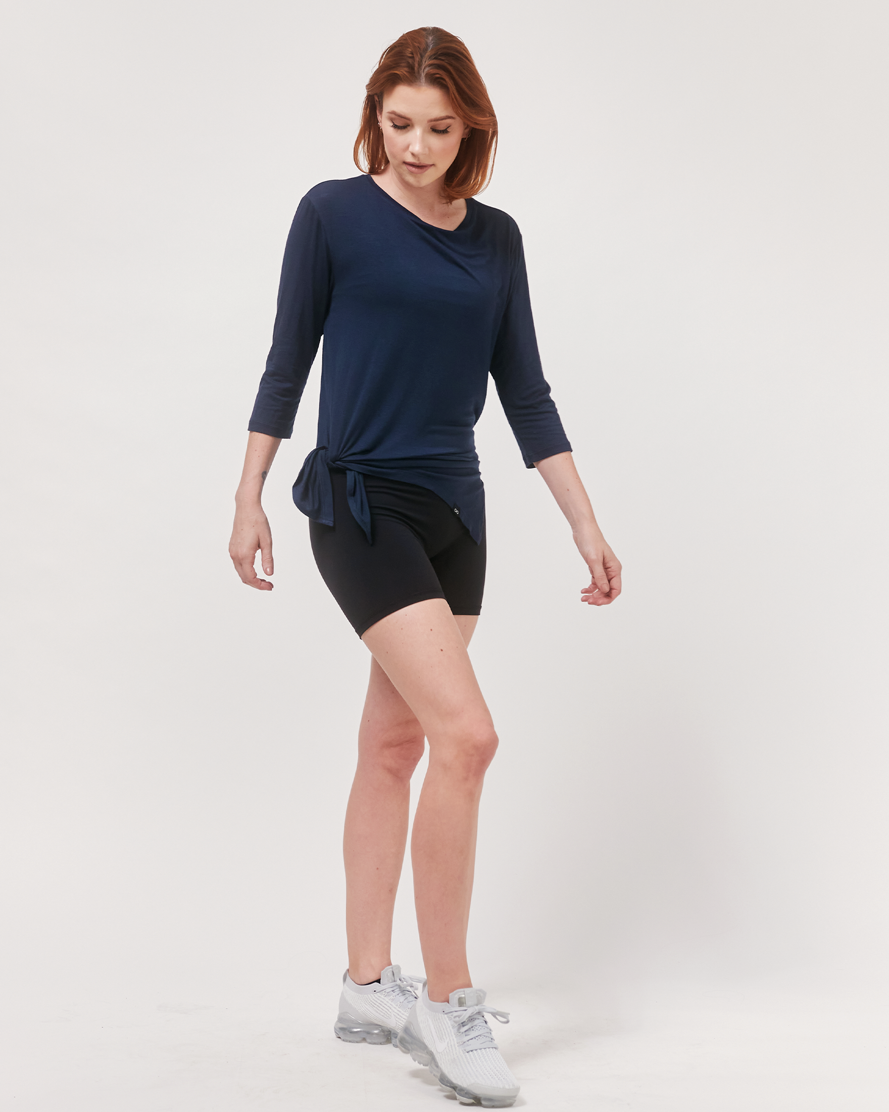 Anen Side Tie 3/4 Sleeve Top-19