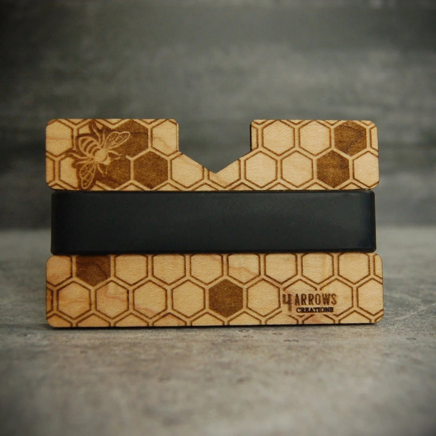 The Beehive Wood Wallet