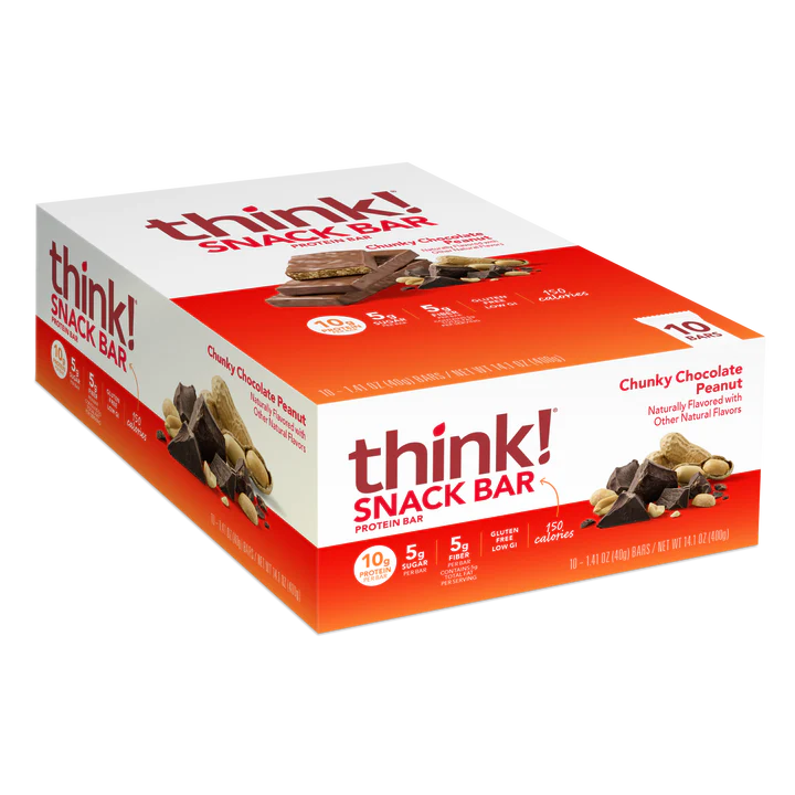 THINK Protein Snack Bar Chunky Chocolate Peanut( 10 X 1.41 OZ   )