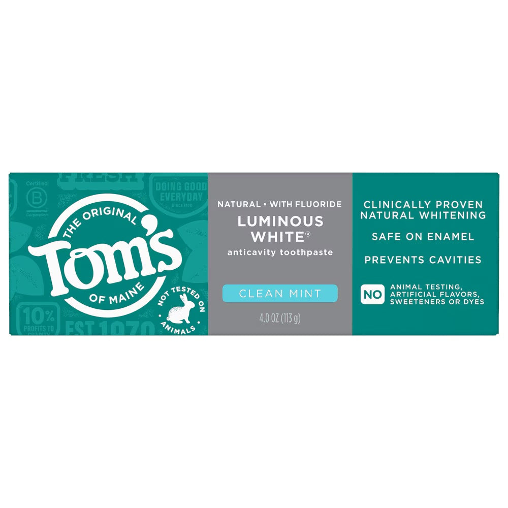 Luminous White Clean Mint Anticavity Toothpaste 6 Pack