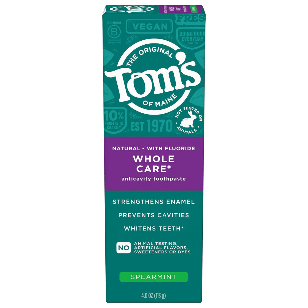 Whole Care Spearmint Anticavity Toothpaste 6 Pack