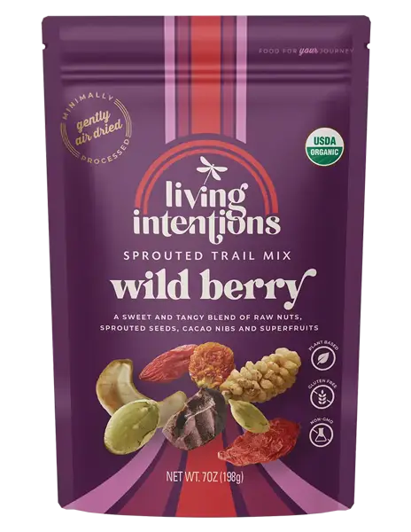 Living Intentions Sprouted Trail Mix Wild Berry