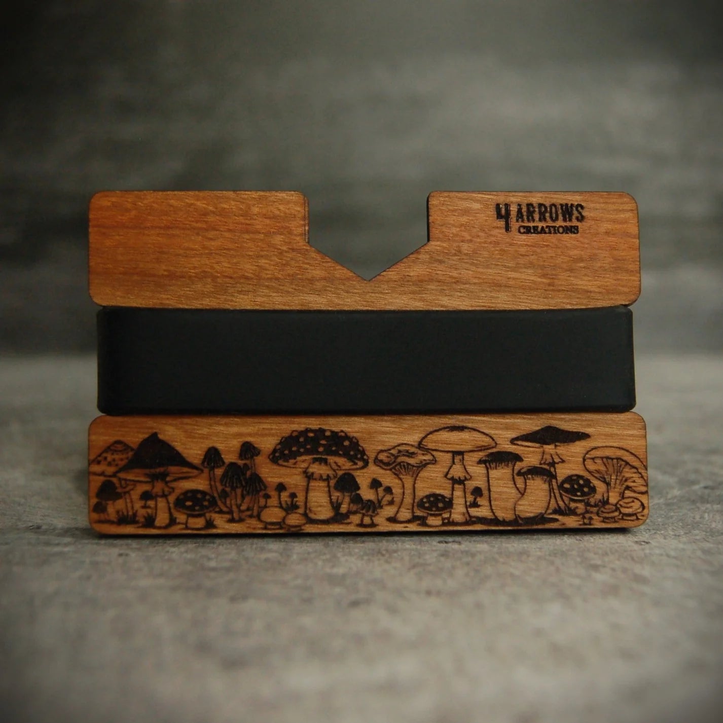 The Mushroom Wood Wallet