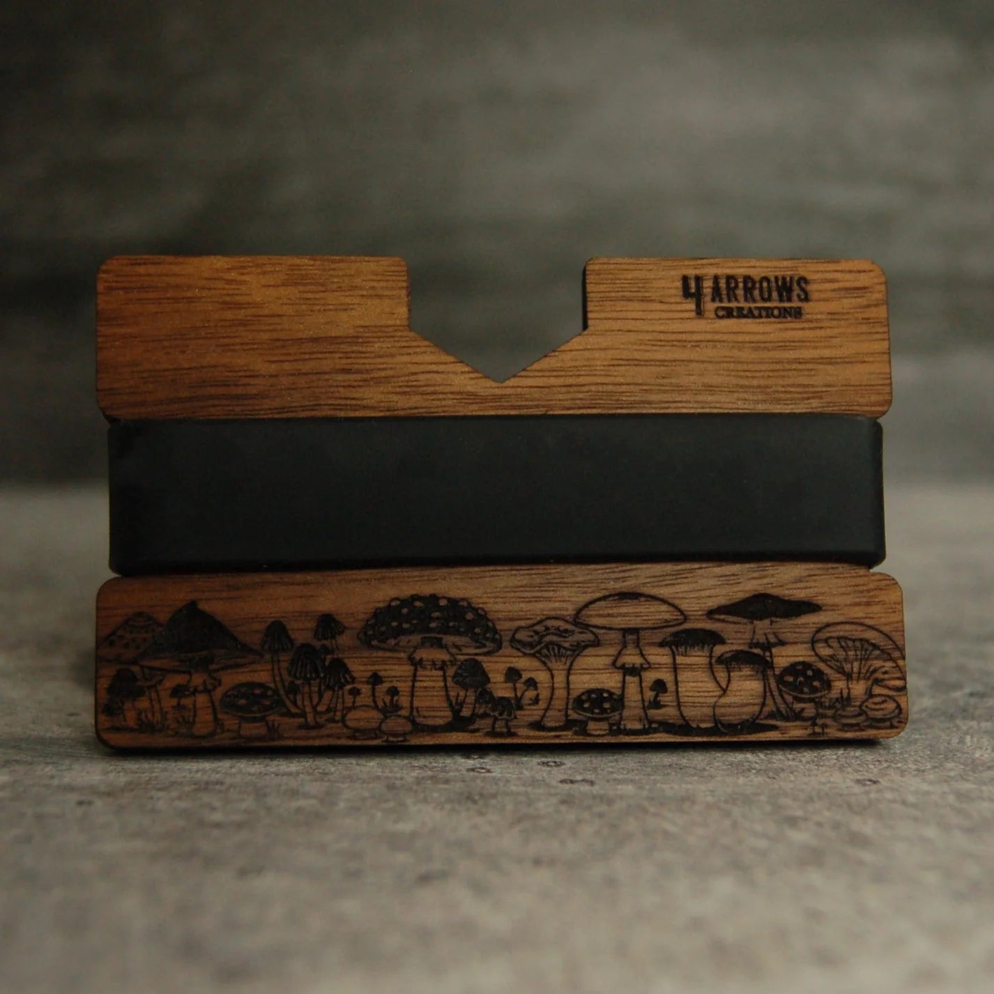 The Mushroom Wood Wallet