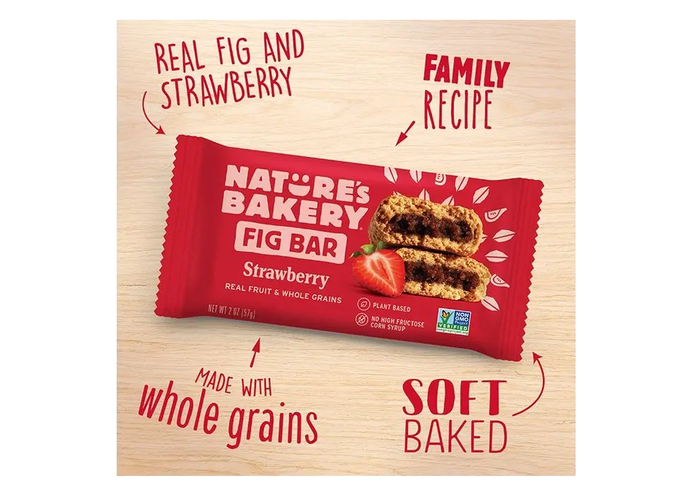 Nature's Bakery Whole Wheat Fig Bars Strawberry