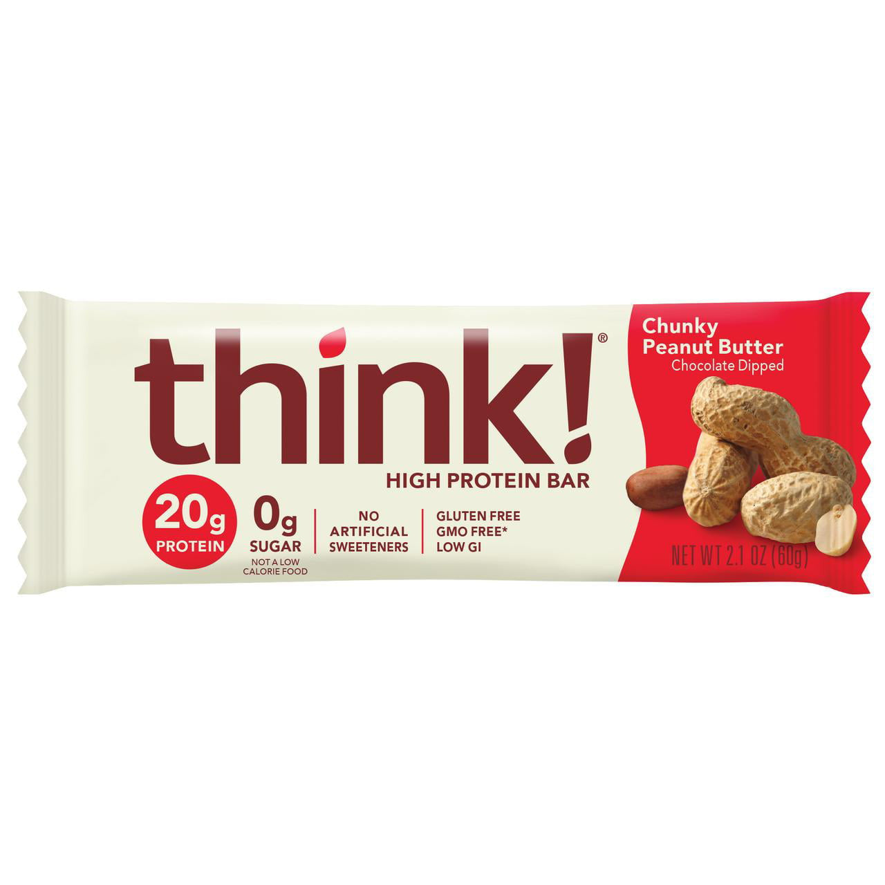 Think Baby Chunky Peanut Butter Thin Bar (10x2.1 Oz)-0
